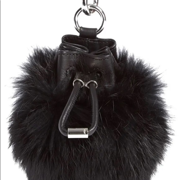 Alexander Wang Handbags - 'Mini Roxy' Genuine Rabbit Fur Bag Charm